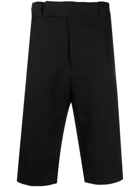 Prada logo patch cropped trousers Black SPH100S211X6J