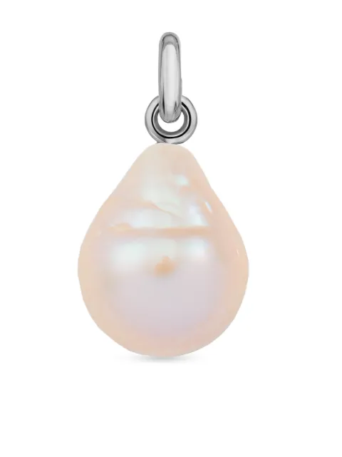 Monica Vinader Nura baroque pearl pendant charm Silver SSPTHVAJPRL