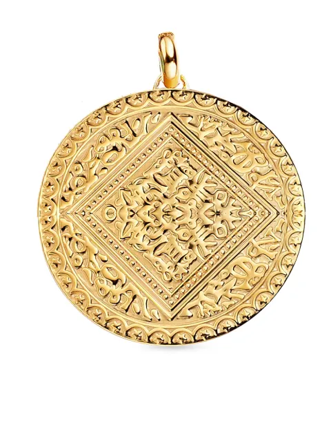 Monica Vinader Marie mini pendant charm Gold GPPTMMARNON