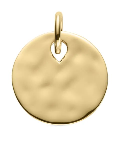 Monica Vinader Ziggy round pendant charm Gold GPPTAVASNON