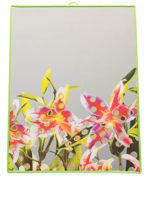 Seletti flower-print mirror Green 17124