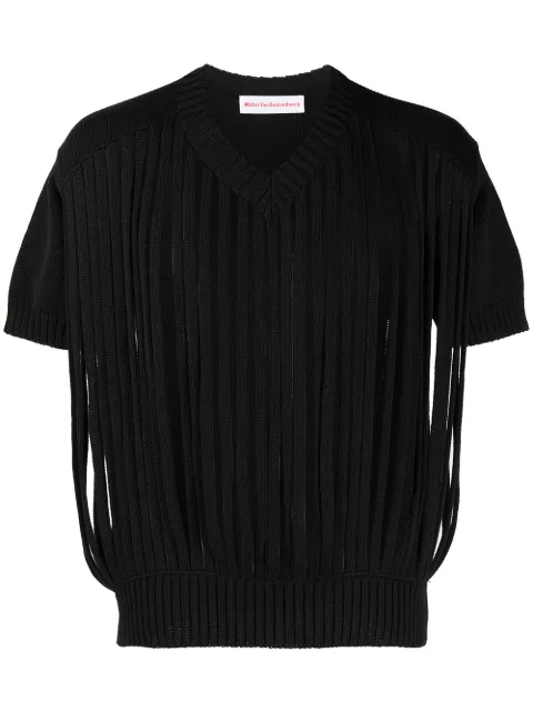 Walter Van Beirendonck Pre-Owned Tube knitted top Black 2001