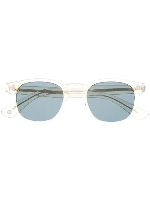 Garrett Leight transparent square-frame sunglasses Neutrals ACE