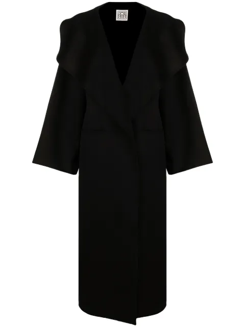 TOTEME oversized wool-cashmere coat Black 211110717200