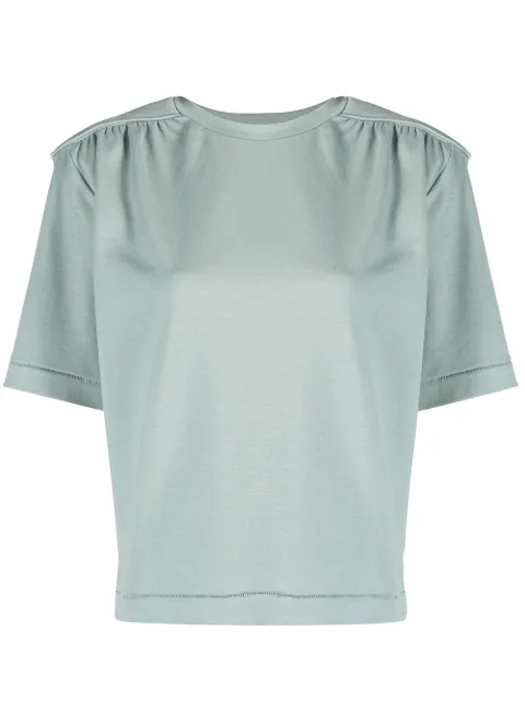 REMAIN round neck short-sleeved T-shirt Blue RM065VERONA