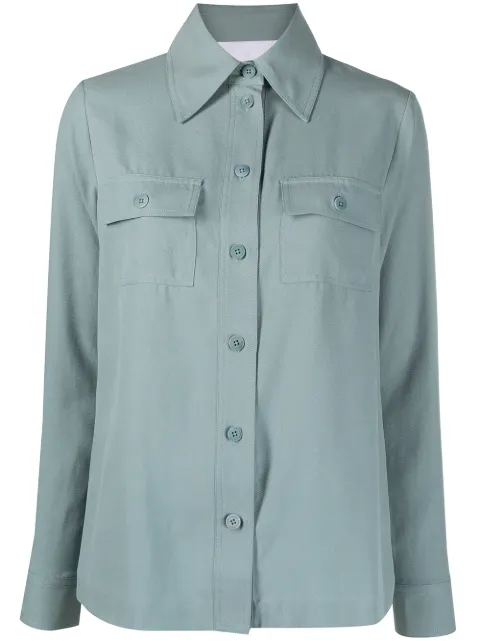 REMAIN classic button-up shirt Blue RM003ZIZI
