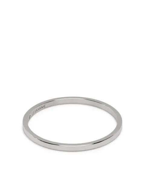 Le Gramme 18kt white gold Slick polished ring Silver LGAOBPO01101