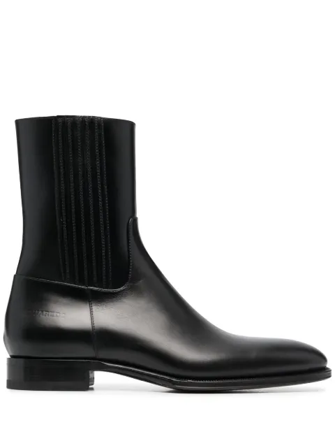 DSQUARED2 classic flat ankle boots Black ABM007701500001