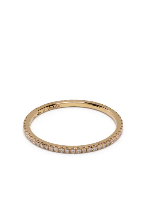 Le Gramme pavé diamond rings Gold LGAOJPO01301