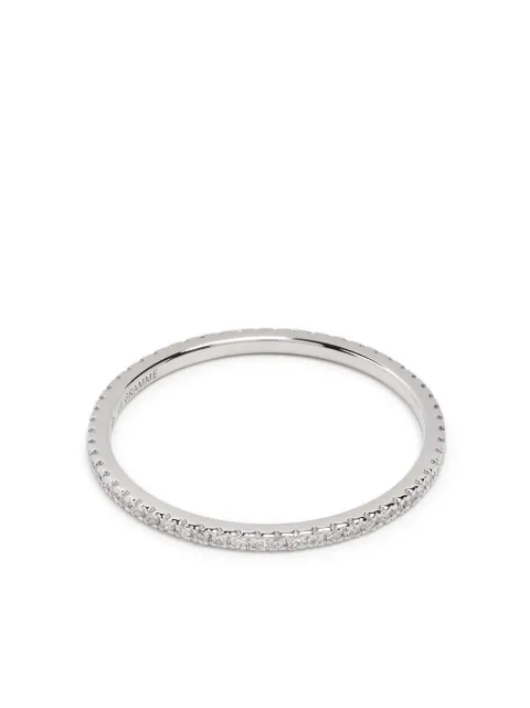 Le Gramme 18kt white gold 1g diamond pavé ring Silver LGAOBPO01301