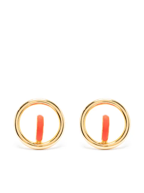 Charlotte Chesnais Saturn Blow hoop earrings Gold 20BO096VEE