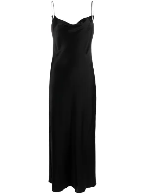 Dorothee Schumacher silk midi dress Black 049503