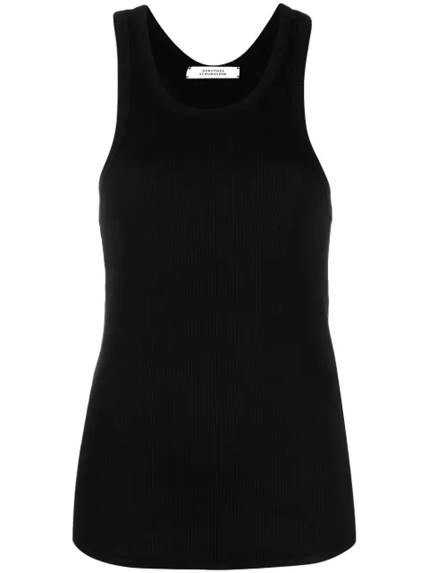 Dorothee Schumacher ribbed racerback vest Black 023301