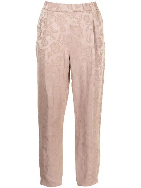 Fabiana Filippi high-rise cropped jacquard trousers Neutrals PAD271B7900000D268