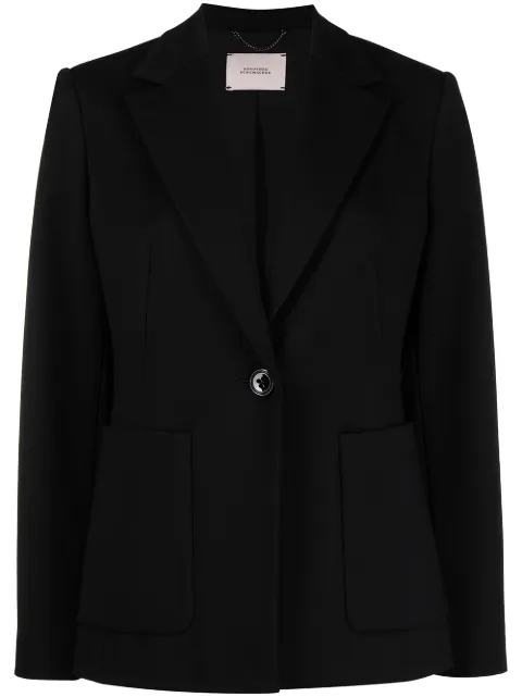 Dorothee Schumacher Emotional Essence single-breasted blazer Black 048022