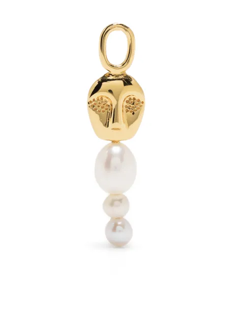 Maria Black Knight pearl charm Gold 100817YG