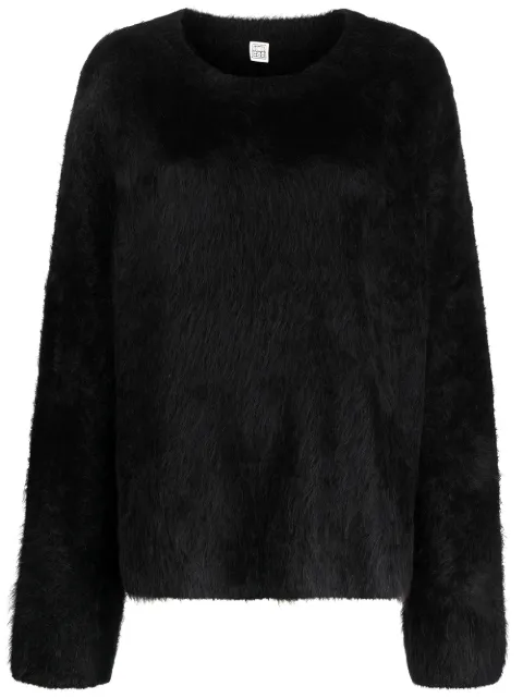 TOTEME oversized fur jumper Black 211574757200