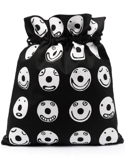 10 CORSO COMO graphic-print backpack Black CCZSMILE002