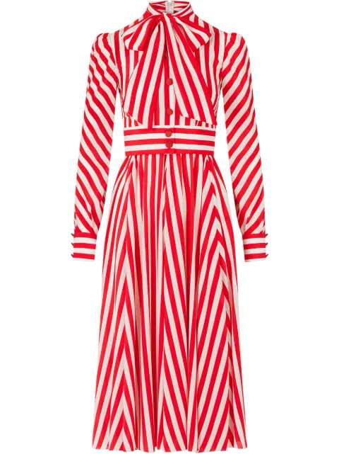 Dolce & Gabbana candy-stripe shirt dress Red F6H2FTIS1AM