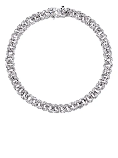 SHAY 18K white gold and diamond pavé bracelet Silver SB53WG187