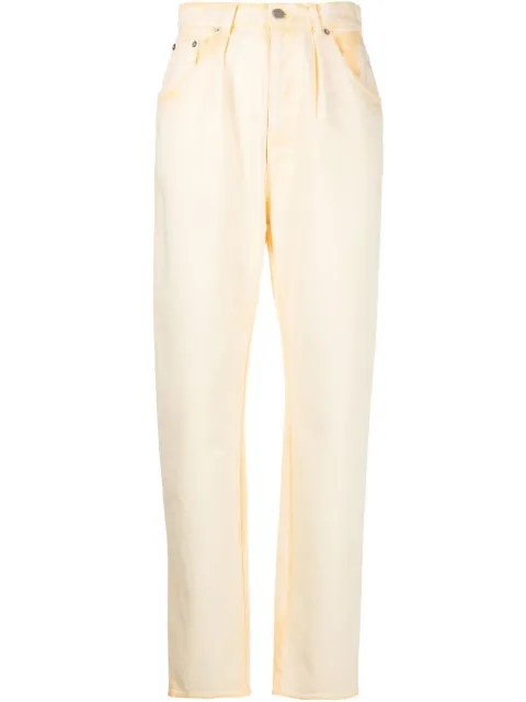 Alberta Ferretti faded tapered jeans Yellow AEF211M03130181