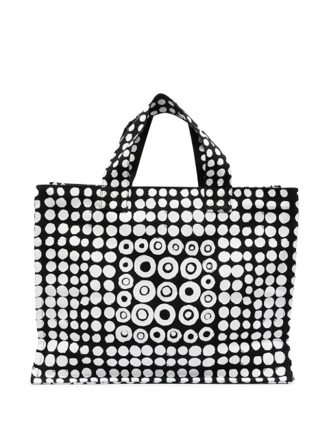 10 CORSO COMO motif print zip tote bag Black CCSHSQUARECIRCLE