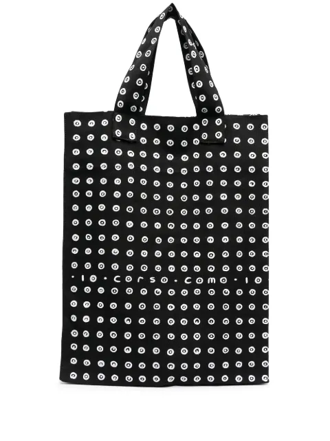 10 CORSO COMO polka-dot print tote bag Black CCSHINDIAN002