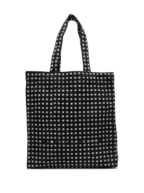 10 CORSO COMO motif-print cotton tote bag Black CCSHPP002