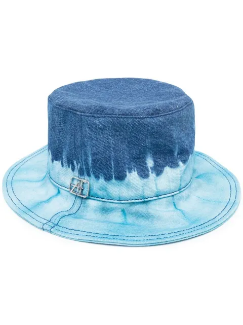 Alberta Ferretti tie- dye print hat Blue AEF211M36010182