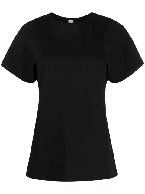 TOTEME short-sleeve cotton T-shirt Black 211439770