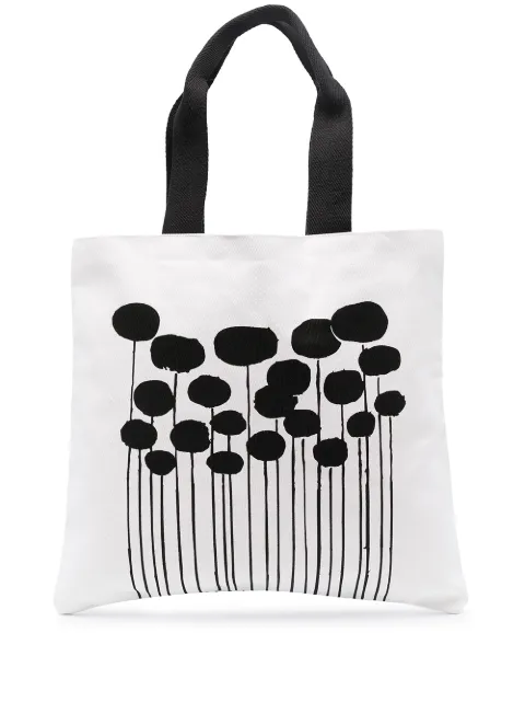 10 CORSO COMO graphic print tote bag White CCSH94