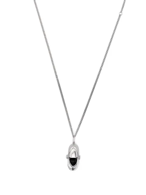 Capsule Eleven Capsule Crystal pendant necklace Silver C11N1SBTMCAPSULECRYSTALPENDANTSILVERBLACKTOURMALINE
