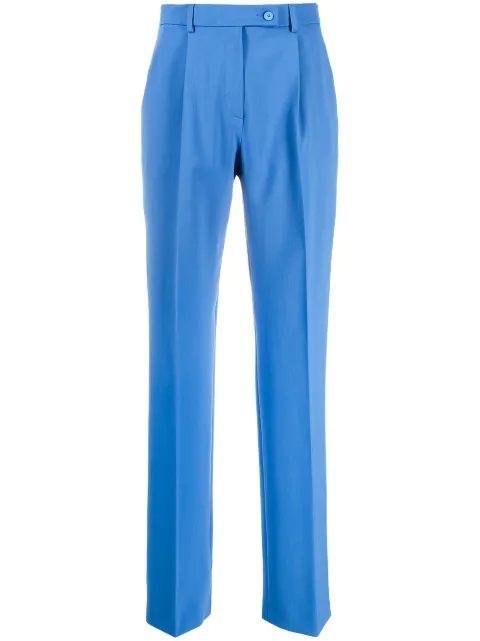 Alberta Ferretti straight-leg tailored trousers Blue A03241627