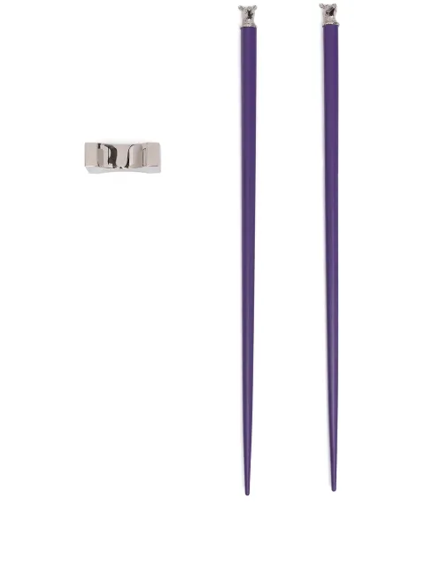 Shanghai Tang Year of the Rat Chinese Zodiac chopsticks Purple A6AHB137PU