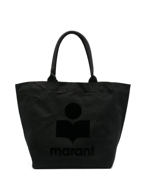 ISABEL MARANT Yenky logo-embroidered tote bag Black PM002000M006M
