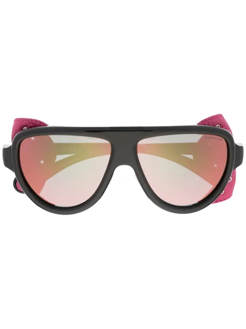 Moncler Eyewear detachable eye shield sunglasses Black ML0089