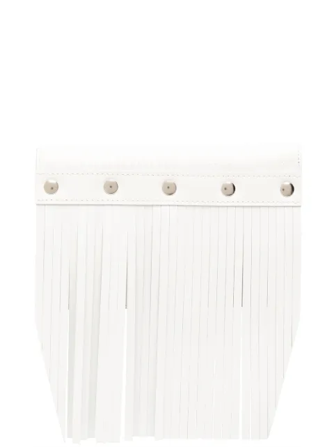 Comme Des Garçons Wallet fringed edge wallet White SAJ12P3S
