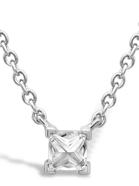 Pragnell 18kt white gold Rockchic diamond solitaire necklace Silver F0558