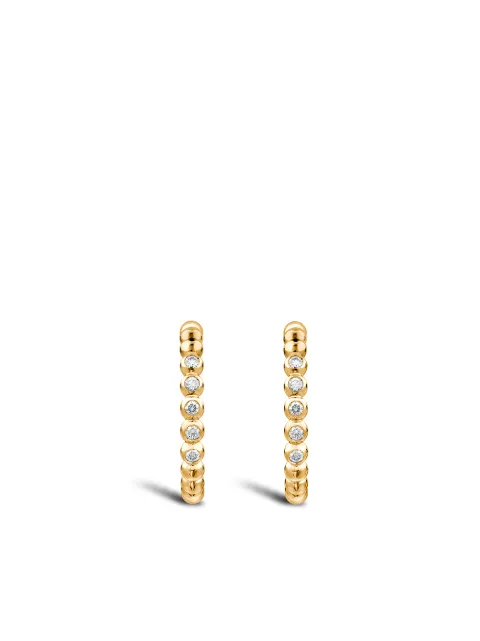 Pragnell 18kt yellow gold Bohemia diamond large hoop earrings Gold CR1441