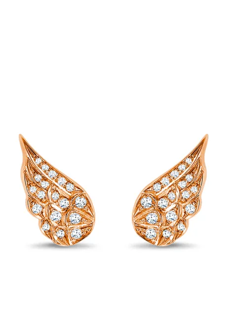 Pragnell 18kt rose gold diamond Tiara earrings Pink AC0006