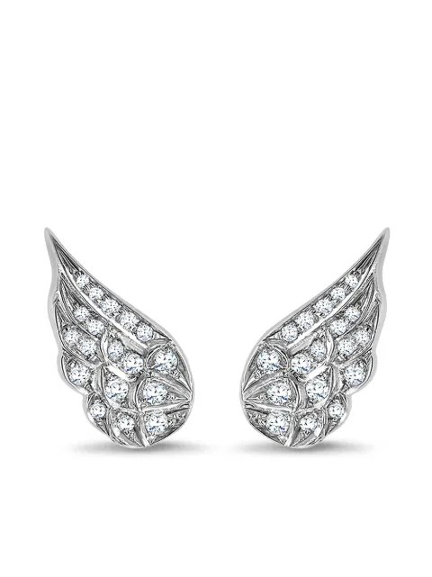Pragnell 18kt white gold diamond Tiara earrings Silver AC0003
