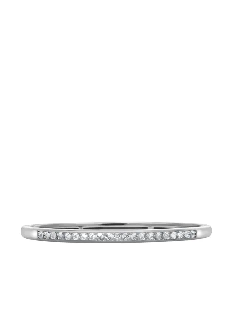 Pragnell 18kt white gold RockChic diamond-embellished bangle Silver F0568