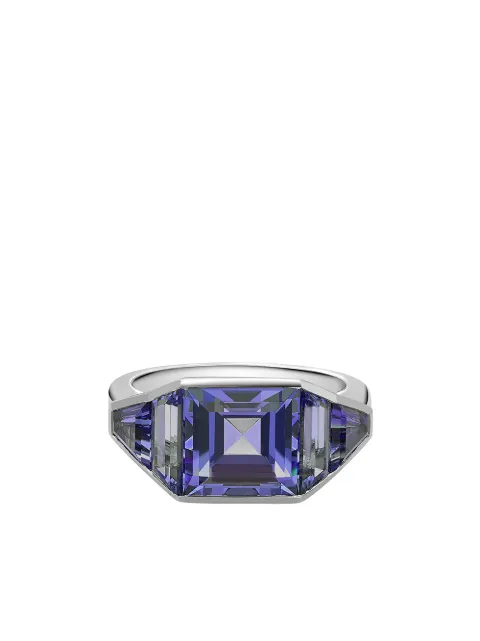 Pragnell 18kt white gold tanzanite Kingdom ring Silver 220451