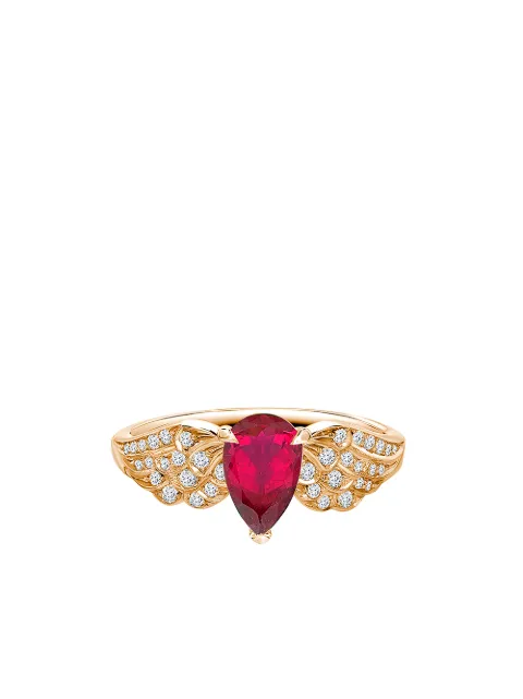 Pragnell 18kt rose gold diamond ruby Tiara ring Gold AC0031
