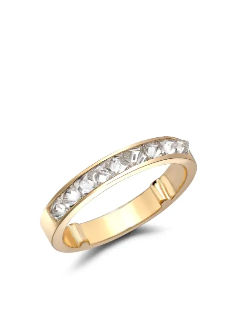 Pragnell 18kt yellow gold RockChic half-eternity diamond ring Gold F0501