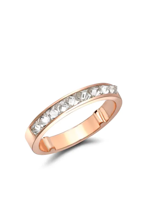 Pragnell 18kt rose gold RockChic half-eternity diamond ring Pink F0499
