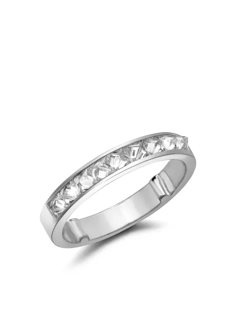 Pragnell 18kt white gold RockChic diamond half-eternity ring Silver F0500