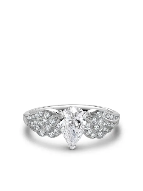 Pragnell platinum pear shaped diamond tiara ring Silver AC0028