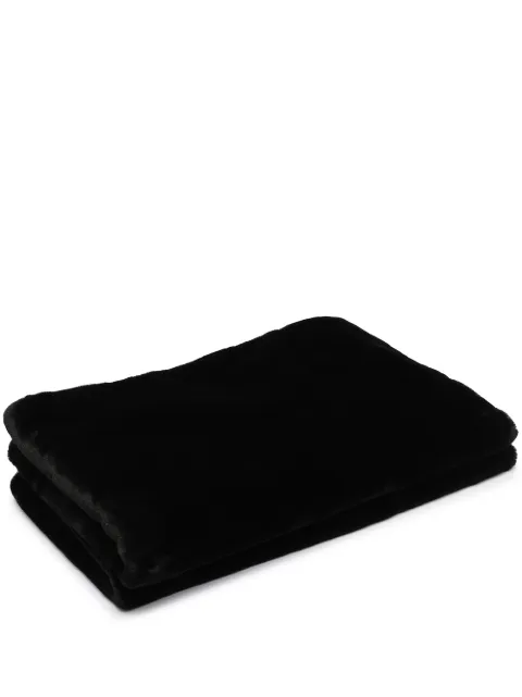 Apparis Brady faux-fur blanket Black BRADY