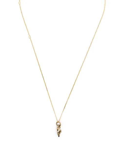 Imogen Belfield spear pendant necklace Gold BLACKDIAMONDSPEARNECKLACE